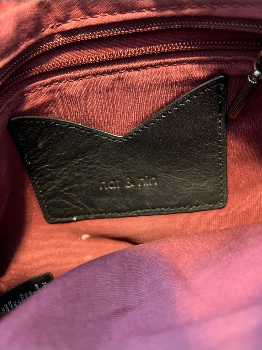 Nat & Nin Leather Crossbody Purse - Picture 5 of 8